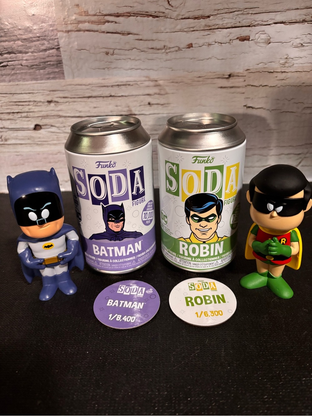 Funko Soda Batman (Purple) & Robin (Green) Collectible Vinyl Figures